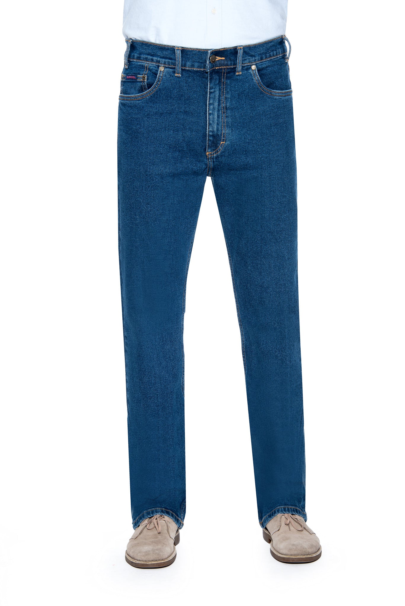 Men's Dark Blue Stretch Denim Jeans