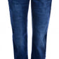 #111 River Curve Stretch Fashion White Trim Jean